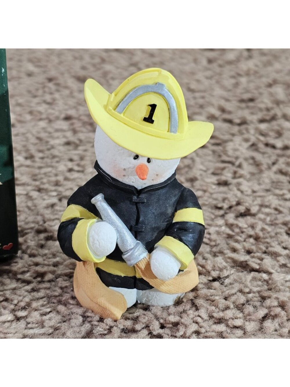 Sarah's Attic Snowonders "Fire Call" Snowman Figurine 7521 Boxed Christmas - Picture 2 of 9